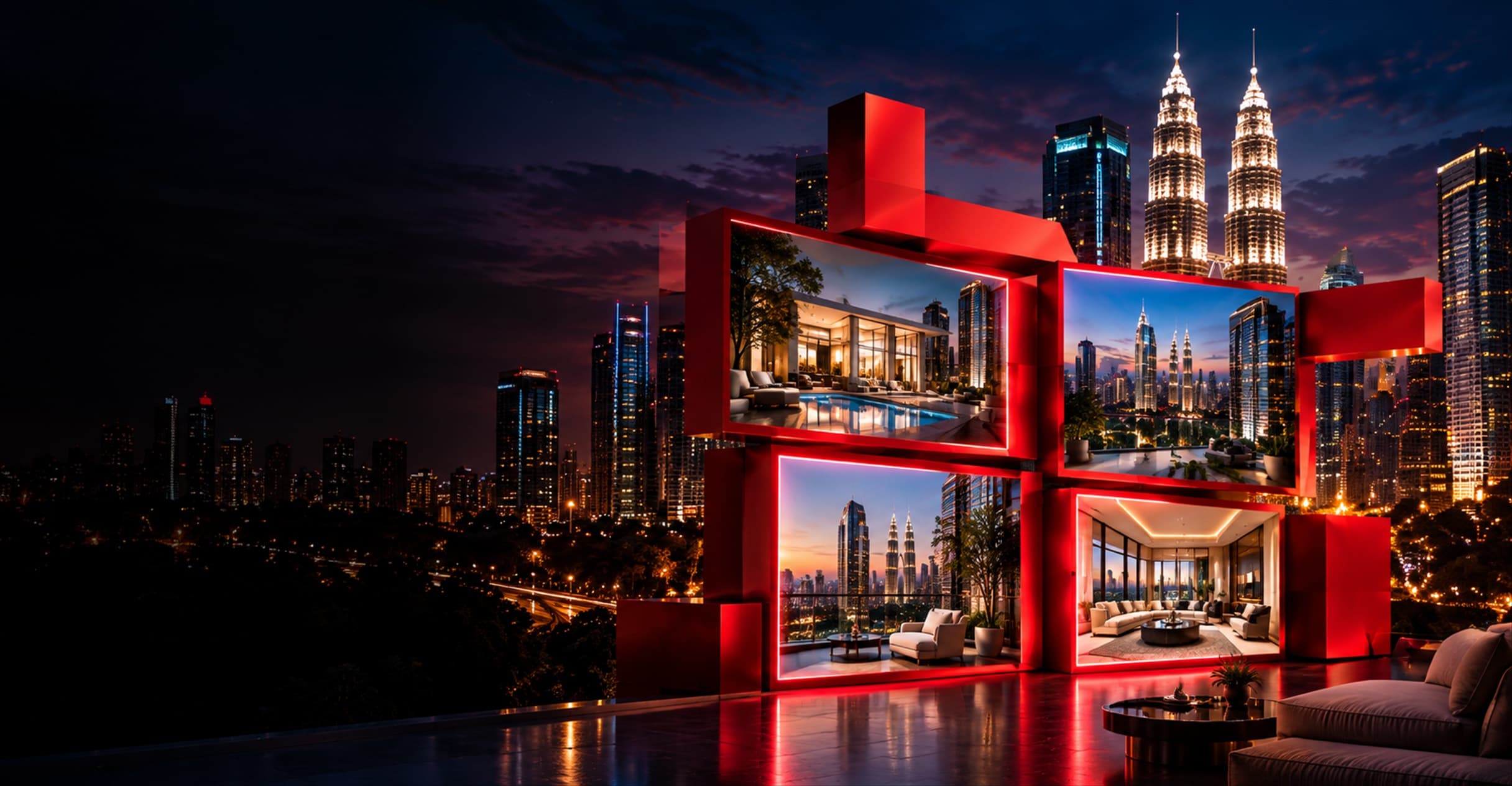 Skyline Kuala Lumpur sebagai pasar properti Malaysia